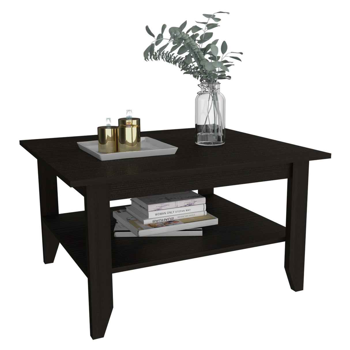 Mesa de Centro Essential Wengue 80x45cm con Patas - Mesas de Centro | Bylmo
