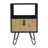 Mesa de Noche Huna Wengue 40x63cm con Un Cajón - Mesas de Noche | Bylmo
