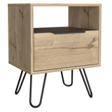 Mesa de Noche Augusta Duna 45x57cm con Un Cajón - Mesas de Noche | Bylmo