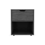 Mesa de Noche Aberdeen Gris 43.2x50cm con Un Cajón - Mesas de Noche | Bylmo