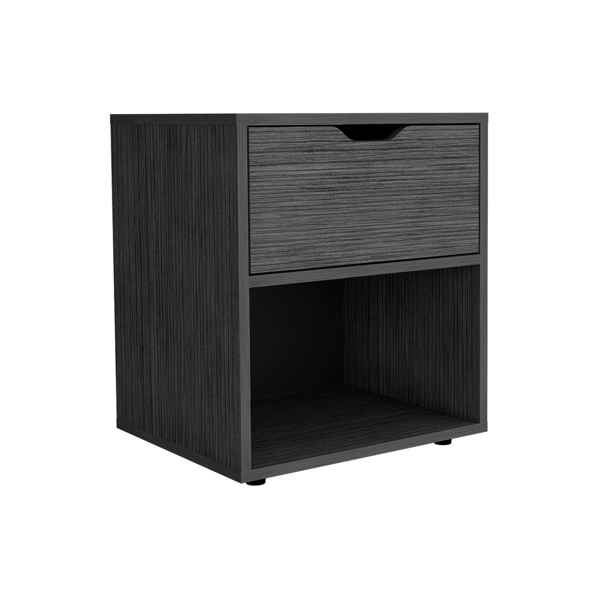 Mesa de Noche Aberdeen Gris 43.2x50cm con Un Cajón - Mesas de Noche | Bylmo