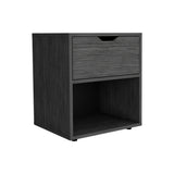 Mesa de Noche Aberdeen Gris 43.2x50cm con Un Cajón - Mesas de Noche | Bylmo