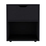 Mesa de Noche Aberdeen Wengue 43.2x50cm con Un Cajón - Mesas de Noche | Bylmo