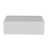 Mesa de Noche Milano Blanco 40x13cm Flotante con Un Cajón - Mesas de Noche | Bylmo