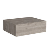Mesa de Noche Milano Ceniza 40x13cm Flotante con Un Cajón - Mesas de Noche | Bylmo