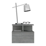 Mesa de Noche Sleep V Cemento 35.6x29.5 cm Flotante con Un Cajón - Mesas de Noche | Bylmo
