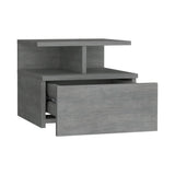 Mesa de Noche Sleep V Cemento 35.6x29.5 cm Flotante con Un Cajón - Mesas de Noche | Bylmo