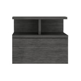 Mesa de Noche Sleep V Roble Gris 35.6x29.5 cm Flotante con Un Cajón - Mesas de Noche | Bylmo