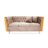 Sofá Steiner Camel 210x80cm Con Dos Cojines - Sofas y Poltronas | Bylmo