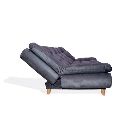 Sofá Cama Meier Gris 175x90cm con Dos Cojines - Sofas y Poltronas | Bylmo