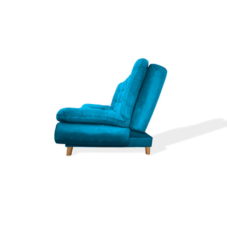 Sofá Cama Meier Turquesa 175x90cm con Dos Cojines - Sofas y Poltronas | Bylmo