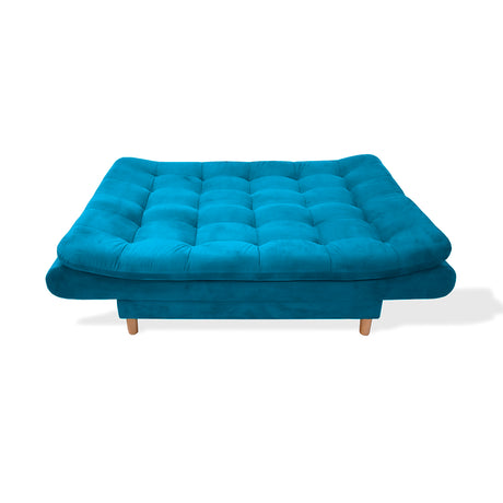 Sofá Cama Meier Turquesa 175x90cm con Dos Cojines - Sofas y Poltronas | Bylmo