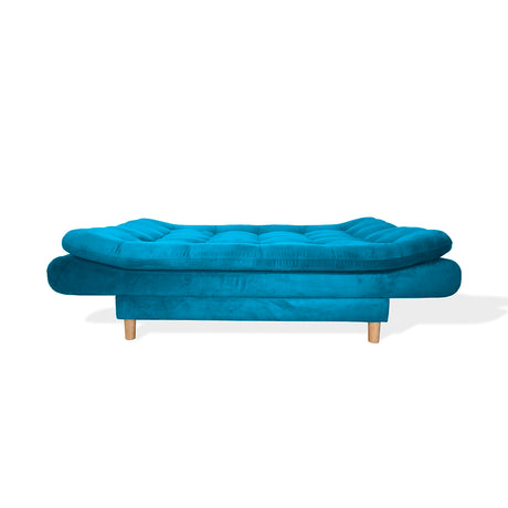 Sofá Cama Meier Turquesa 175x90cm con Dos Cojines - Sofas y Poltronas | Bylmo