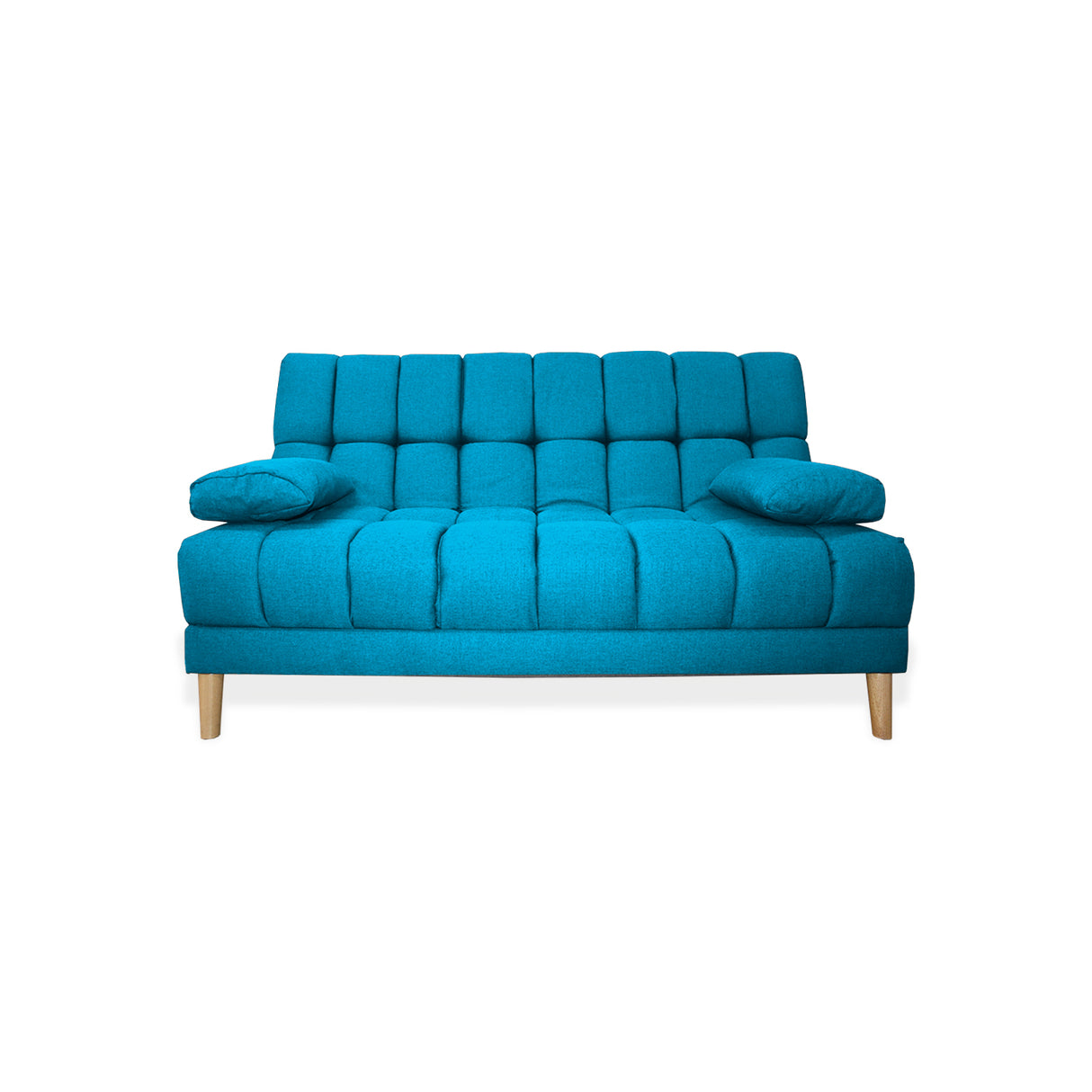Sofá Cama Baumann Turquesa 180x90cm con Cuatro Cojines - Sofas y Poltronas | Bylmo