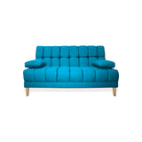 Sofá Cama Baumann Turquesa 180x90cm con Cuatro Cojines - Sofas y Poltronas | Bylmo