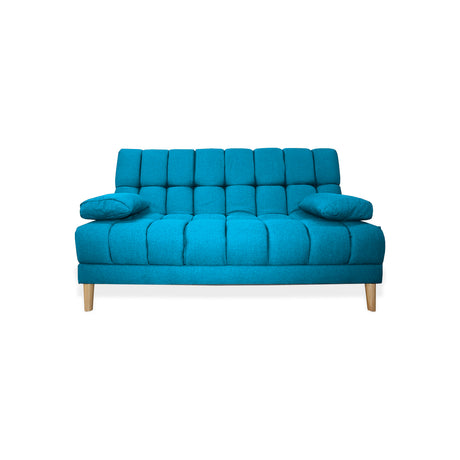 Sofá Cama Baumann Turquesa 180x90cm con Cuatro Cojines - Sofas y Poltronas | Bylmo