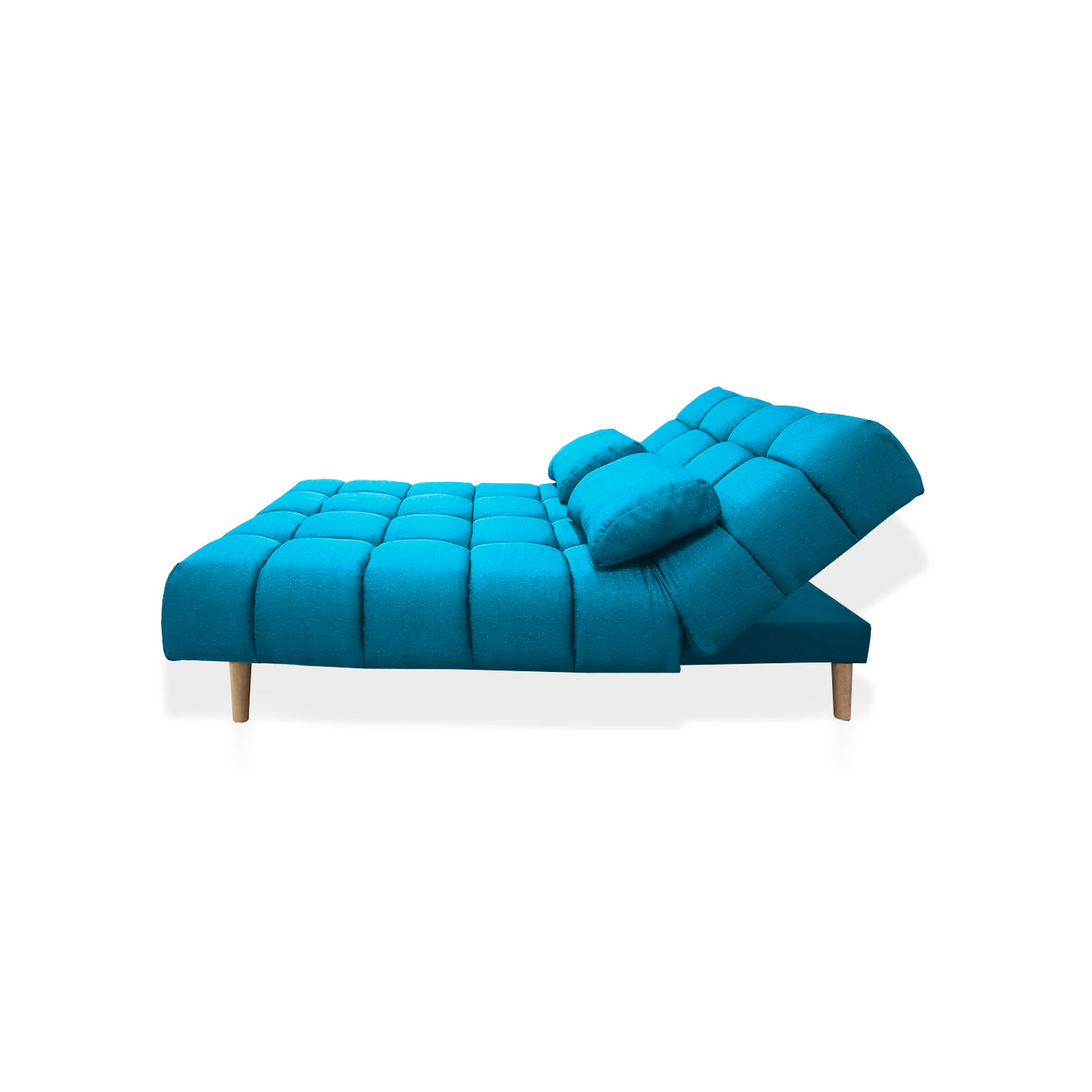 Sofá Cama Baumann Turquesa 180x90cm con Cuatro Cojines - Sofas y Poltronas | Bylmo
