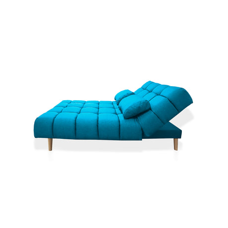 Sofá Cama Baumann Turquesa 180x90cm con Cuatro Cojines - Sofas y Poltronas | Bylmo