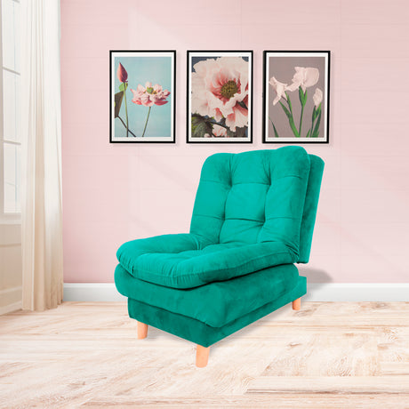 Poltrona Meier Verde 70x90cm Reclinable - Sofas y Poltronas | Bylmo