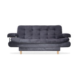 Sofá Cama Keller Gris 175x90cm con Dos Cojines - Sofas y Poltronas | Bylmo