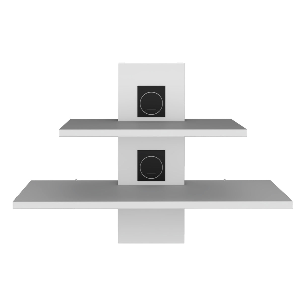 Repisa para TV Burgos Blanco 60.1x43.7cm Para TV hasta 45 Pulgadas - Muebles de TV | Bylmo