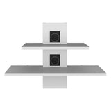 Repisa para TV Burgos Blanco 60.1x43.7cm Para TV hasta 45 Pulgadas - Muebles de TV | Bylmo