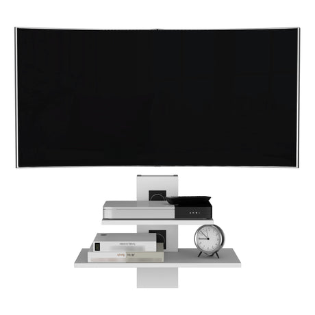 Repisa para TV Burgos Blanco 60.1x43.7cm Para TV hasta 45 Pulgadas - Muebles de TV | Bylmo
