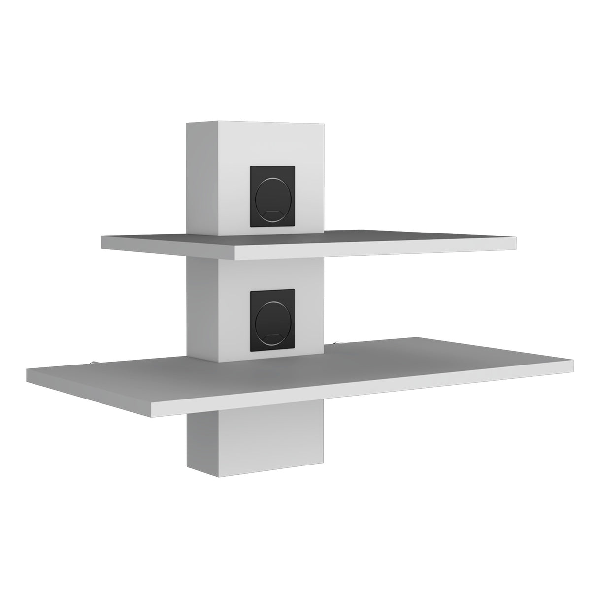 Repisa para TV Burgos Blanco 60.1x43.7cm Para TV hasta 45 Pulgadas - Muebles de TV | Bylmo