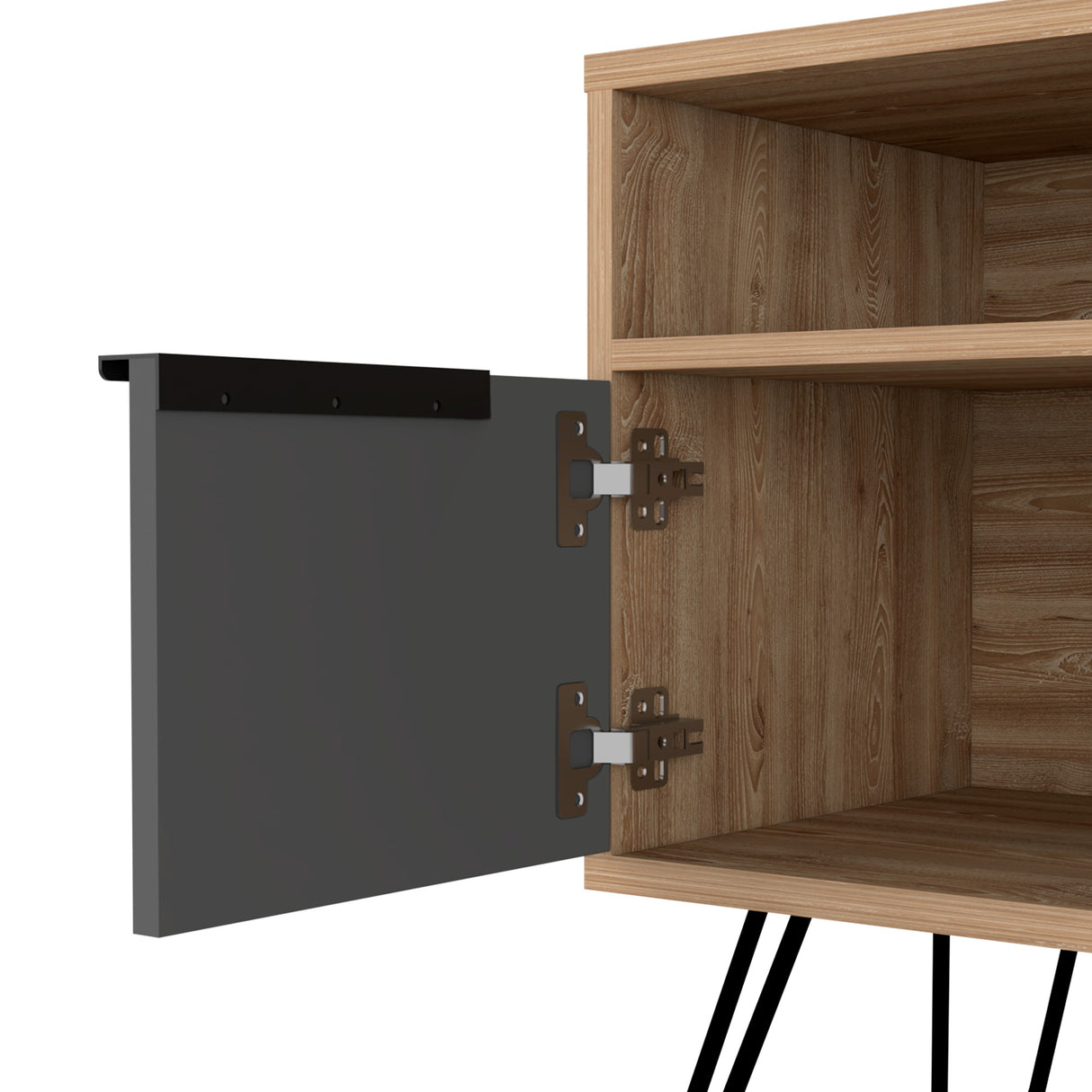 Mesa para TV Vegas Miel 121.5x60.6cm Para TV hasta 55 Pulgadas - Muebles de TV | Bylmo