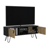 Rack de TV Huna Macadamia 121x48cm Para TV hasta 50 Pulgadas - MUEBLES DE TV | Bylmo