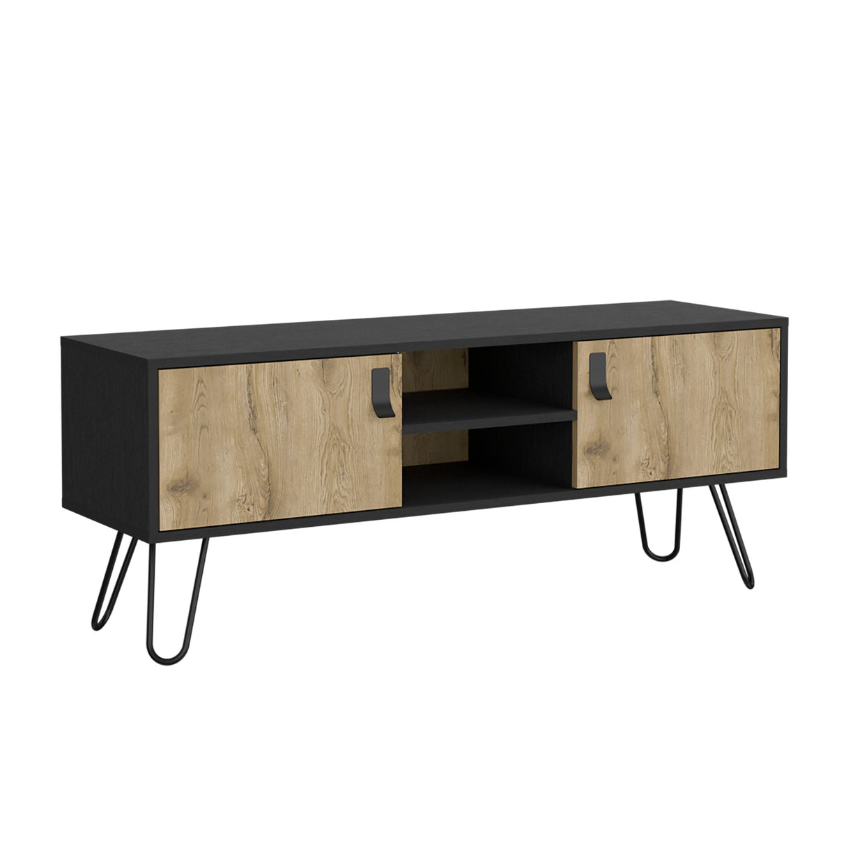 Rack de TV Huna Macadamia 121x48cm Para TV hasta 50 Pulgadas - MUEBLES DE TV | Bylmo