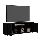 Rack de TV Prana Wengue 150.4x51.5cm Para TV hasta 65 Pulgadas - Muebles de TV | Bylmo