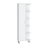 Armario de Baño Crovie Blanco 53.2x160cm con Entrepaños - Muebles para Baño | Bylmo