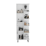 Armario de Baño Tain Blanco 53.2x160cm con Entrepaños - Muebles para Baño | Bylmo