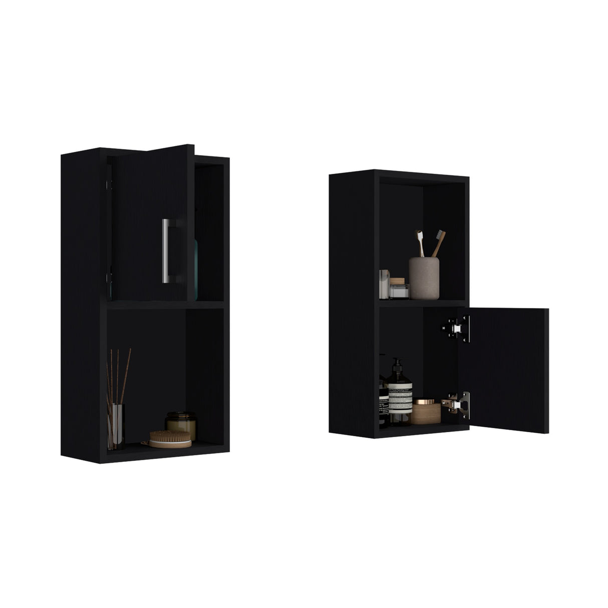 Estanteria para Baño Bath Wengue 30x60.1cm sin Cajones y con Dos Entrepaños - OTROS MUEBLES PARA BANHO | Bylmo