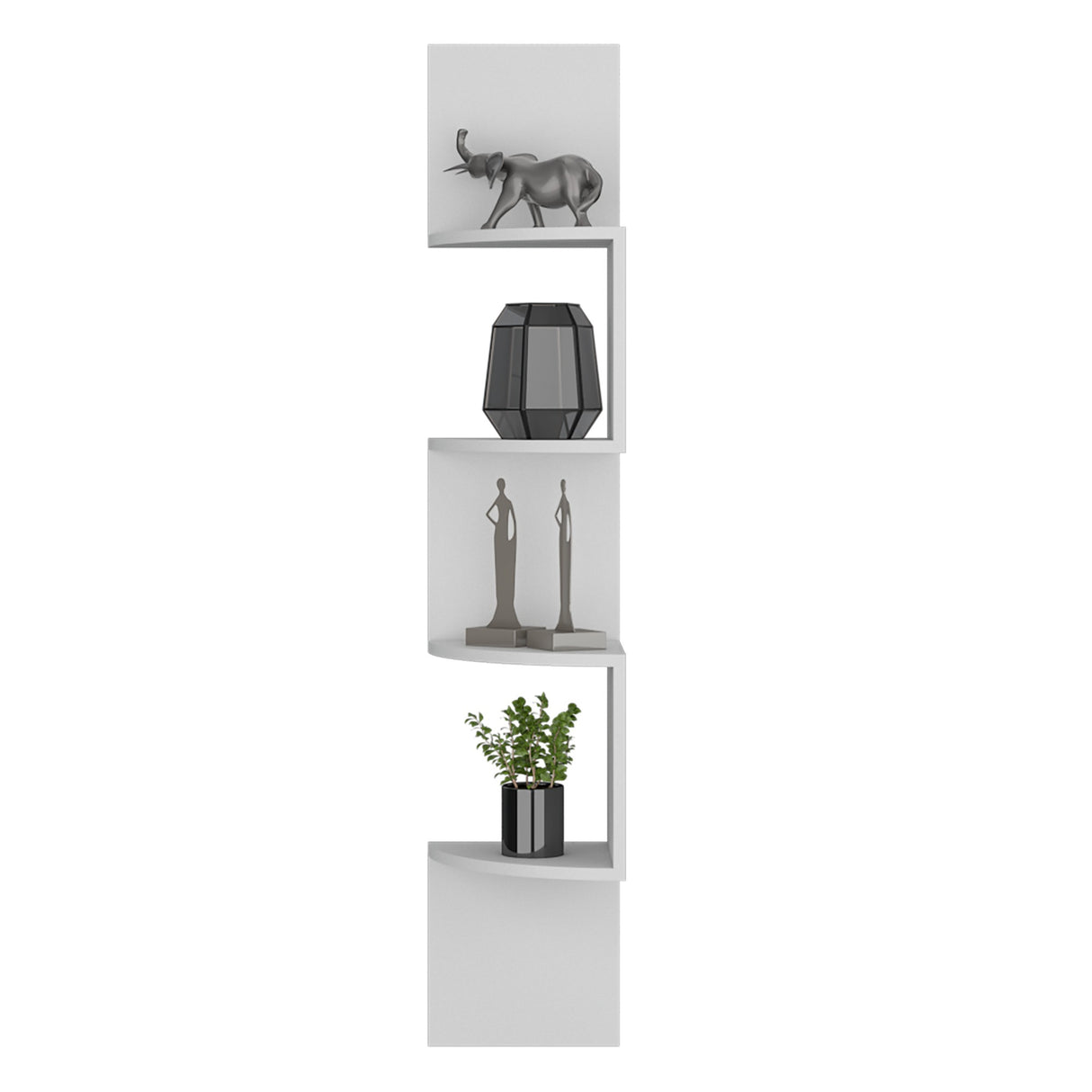 Repisa Rosset Blanco 25x131cm De Cuatro Niveles - REPISAS | Bylmo