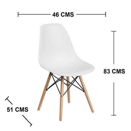 Tocador Marcoma Blanco 76x80cm con Silla Eames - Tocadores | Bylmo