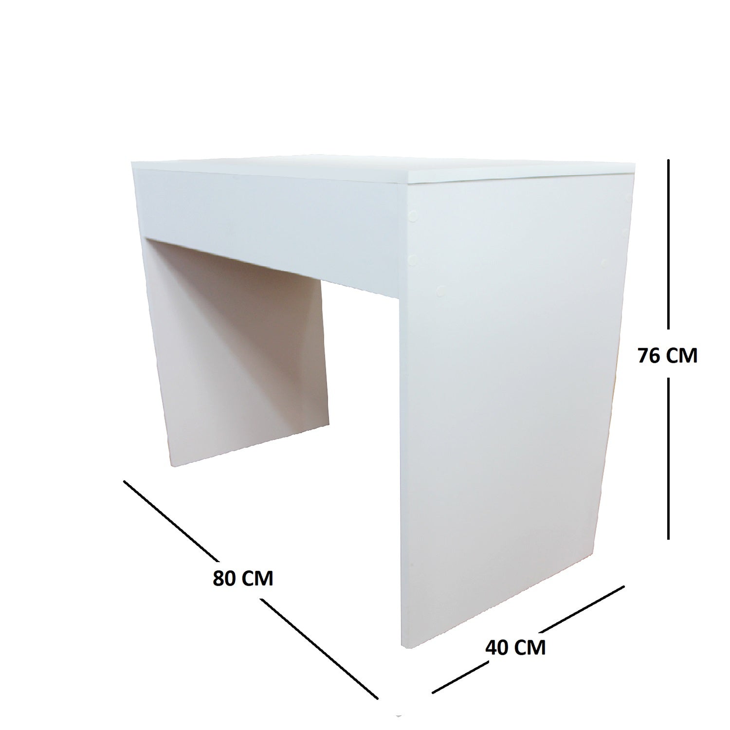 Tocador Marcoma Blanco 76x80cm con Puff Multicolor - Tocadores | Bylmo