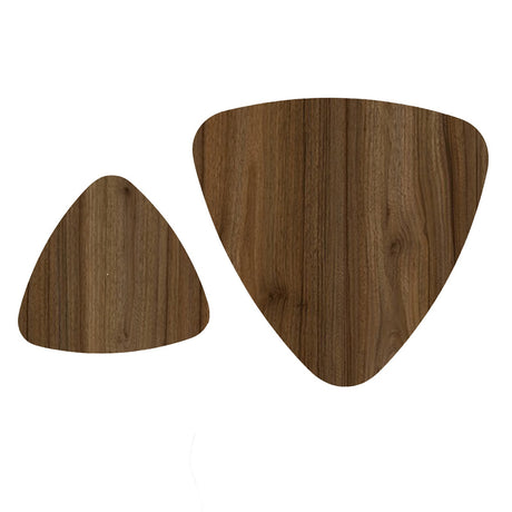 Set X2 Mesas de Centro Shine Amaretto 40x40cm y 40x35cm Triangulares - Mesas de Centro | Bylmo