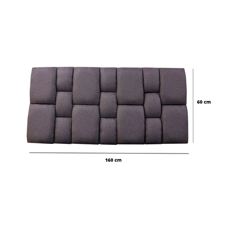 Cabecero Flotante Kramer Gris Oscuro 160x60cm Para Cama Queen - Cabeceros | Bylmo