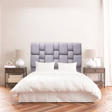 Cabecero de Piso Kramer Gris Claro 100x110cm Para Cama Sencilla - Cabeceros | Bylmo