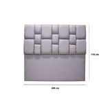 Cabecero de Piso Kramer Gris Claro 200x110cm Para Cama King - Cabeceros | Bylmo