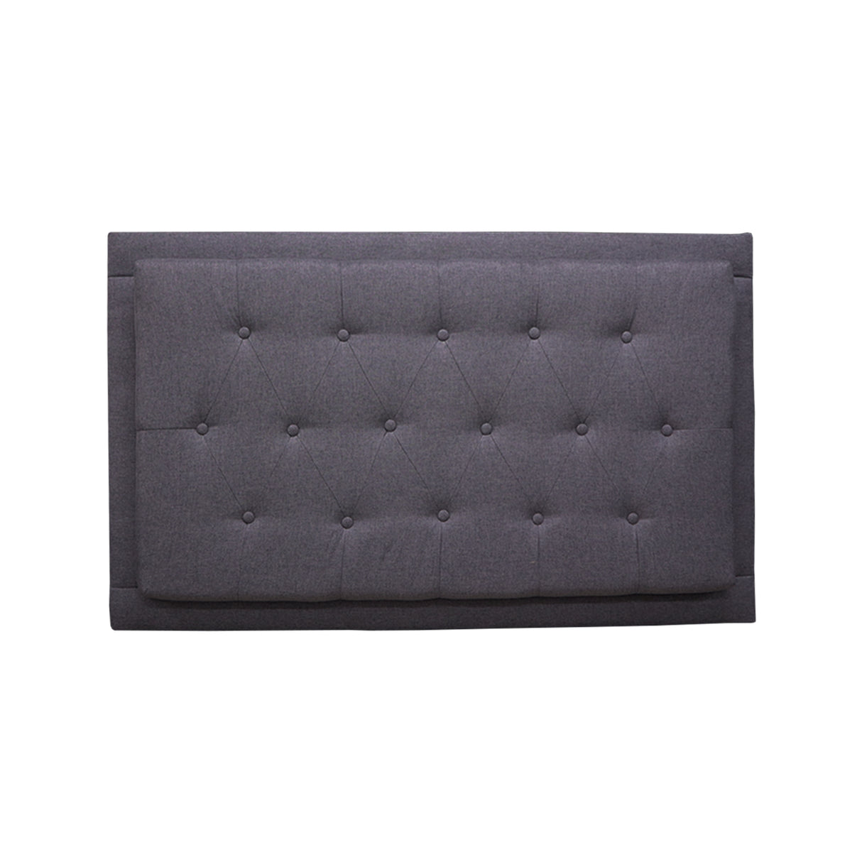Cabecero Flotante Kaser Gris Oscuro 120x60cm Para Cama Semidoble - Cabeceros | Bylmo