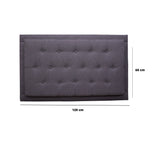 Cabecero Flotante Kaser Gris Oscuro 120x60cm Para Cama Semidoble - Cabeceros | Bylmo