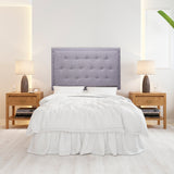 Cabecero Flotante Kaser Gris Claro 200x60cm Para Cama King - Cabeceros | Bylmo