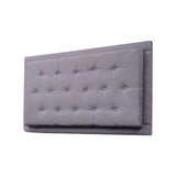 Cabecero Flotante Kaser Gris Claro 200x60cm Para Cama King - Cabeceros | Bylmo