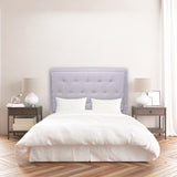 Cabecero de Piso Kaser Gris Claro 140x110cm Para Cama Doble - Cabeceros | Bylmo