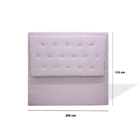 Cabecero de Piso Kaser Gris Claro 200x110cm Para Cama King - Cabeceros | Bylmo
