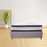 Combo Base Cama y Colchón Blaser Gris Claro 100x190cm Sencillo - Camas | Bylmo