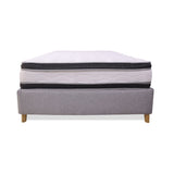 Combo Base Cama y Colchón Blaser Gris Claro 120x190cm Semidoble - Camas | Bylmo